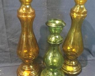 Trio of Decorative Glass Vases  https://ctbids.com/#!/description/share/276087