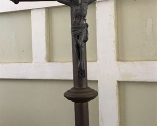 Heavy Vintage Brass Crucifix
     Height 14”