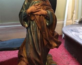 Tall  Vintage Jesus Statue 
   Height 20”