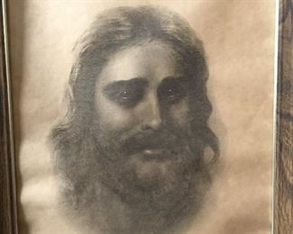 Stunning Charcoal Portrait of Jesus by Fern Beckham