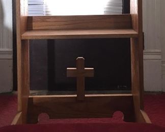 Rare Oak Prayer Bench/Kneeler