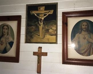 Large Collection of Old Religious Portraits