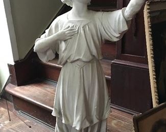 Very Old Church Statue from New Orleans
    Height 3’3” 