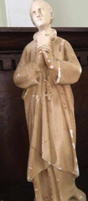 Very Old St J. Bergmans Chaulk Ware  Figurine