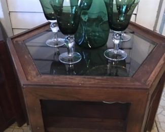 Set of (2) Matching Octagon End Tables