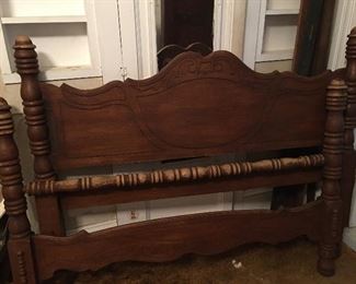 Antique Full Size Depression Era Bed 
