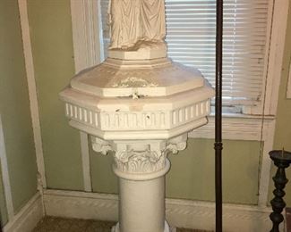 Close up of Baptismal Font from Church in New Orleans