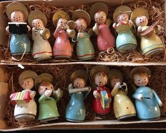Very Old Miniature Wooden Angels
All Hand Painted