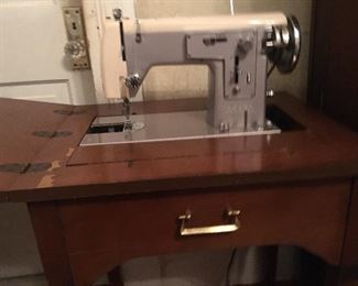 Sears Kenmore Sewing Machine With Cabinet