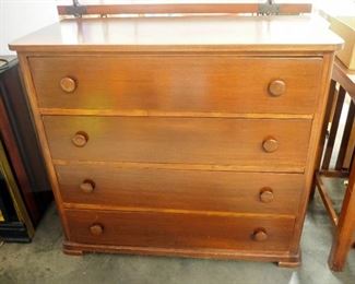 Solid Wood 4 Drawer Chest Of Drawers 37" H x 41.5" W x 19.5" D
