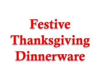 thanksgiuving dinnerware
