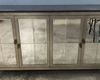 Contemporary Mirrored Sideboard