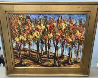 Laura Payne Painting of Woods