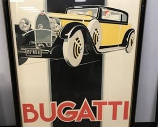 Large Bugatti Print by Rerre' Vincent