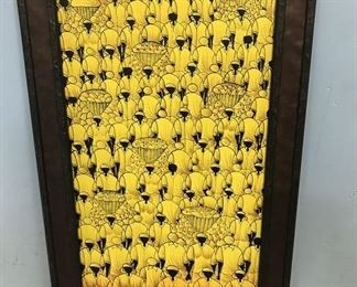 African Abstract Painting Signed