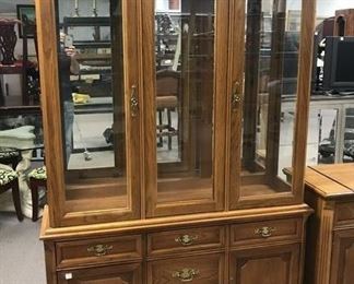 Bassett Oak Finish Cabinet