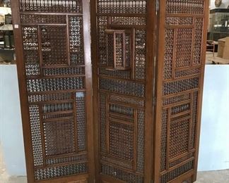 Indonesian Beaded Room Divider Screen