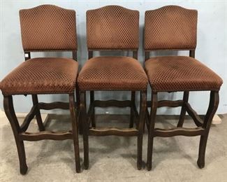 Three French Style Bar Stools