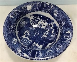 Victoria Ware Ironstone Blue & White Bowl