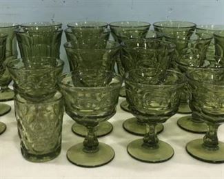 Fostoria Argus Green Glasses