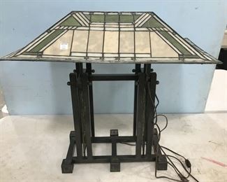 Unique Replica Slag Glass Lamp