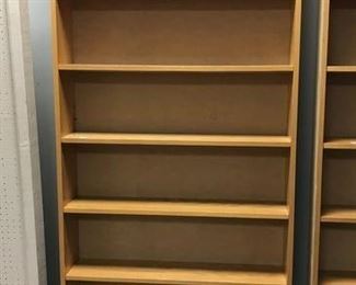 Oak Finish Wall Mount Bookcase