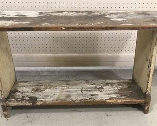 Antique Primitive Hand Made Bench