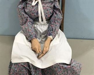 Ceramic Granny Figurine in Rocker