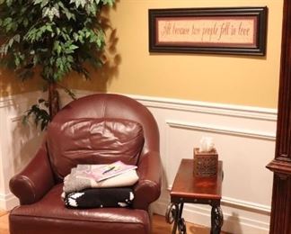Side Chair, Side Table and Tree