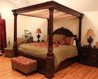 Master Bedroom Suite with Canopy Bed, Amoire and more