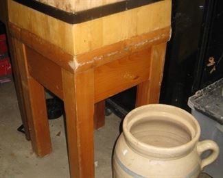 small chopping butcher's block