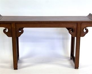 A Hongmu Trestle Leg Altar Table