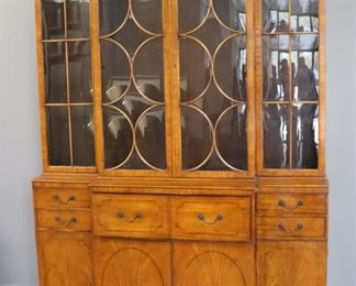Antique And Fine Quality Satinwood Breakfront