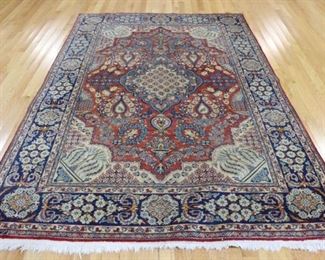 Antique And Finely Hand Woven Tabriz Carpet