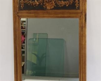 Antique French Style Trumeau Style Mirror
