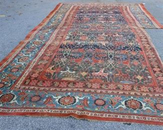 Antique Palace Size Finely Hand Woven Carpet AsIs