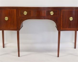BAKER Signed Banded Mahogany Sideboard
