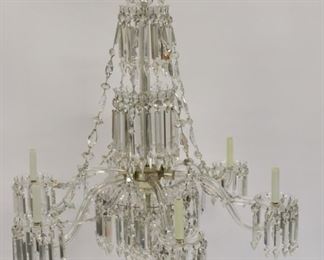 Fine Victorian Cut Glass Chandelier