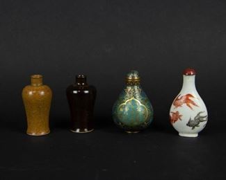 Group of Four Snuff Bottles