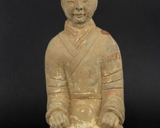 Han Style Figure of a Female Attendant