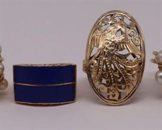 JEWELRY Assorted Asian Inspired kt Gold Rings