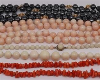 JEWELRY Assorted Beaded Necklaces Inc Coral