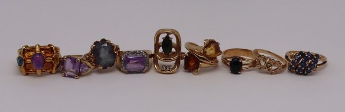 JEWELRY Assorted Gold Cocktail Rings