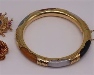 JEWELRY Assorted Gold Jewelry Grouping