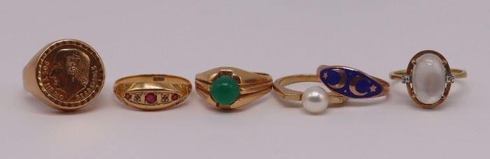 JEWELRY Assorted Gold Rings