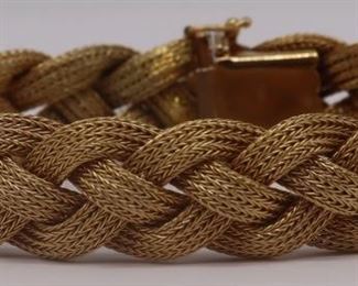 JEWELRY Austrian kt Gold Woven Bracelet