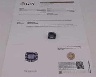 JEWELRY CEYLON Sapphire GIA Report No