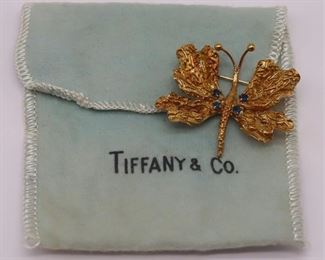JEWELRY Italian Tiffany Co kt Gold Butterfly