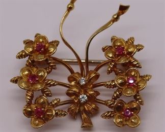 JEWELRY Italian Tiffany Co kt Gold Ruby