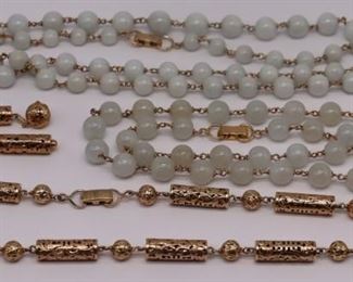 JEWELRY Mings kt Gold and Jade Jewelry Group